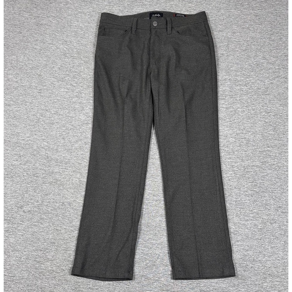 34 Heritage Pants Men 35x30 Tag (35x29 Fit) Gray Charisma Comfort-Rise Classic